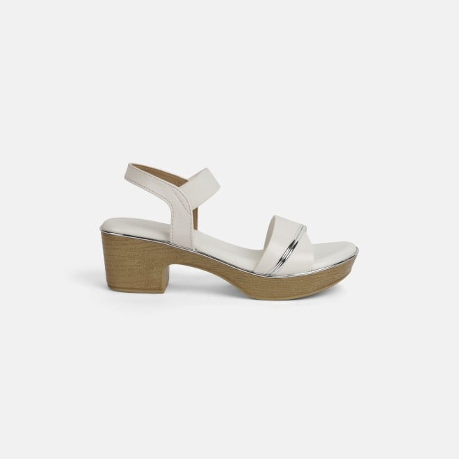 Mochi Women White Casual Sandals (SKU: 33-631-16-36)