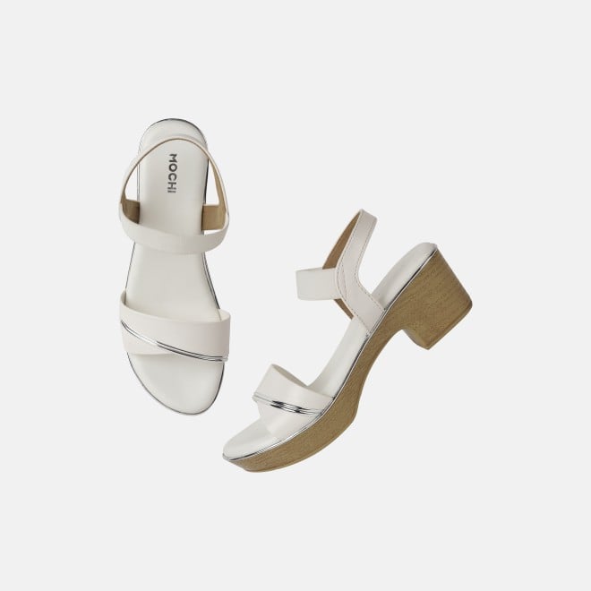 Mochi Women White Casual Sandals (SKU: 33-631L-16-42)