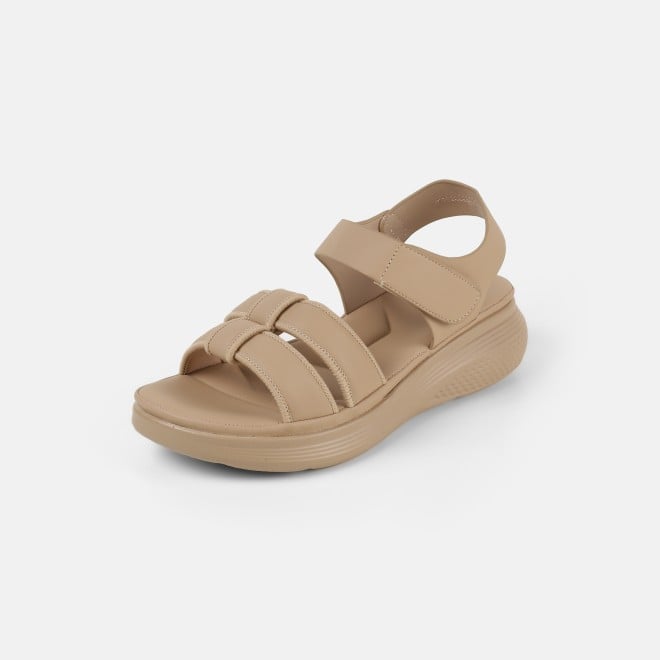 Mochi Women Beige-red Casual Sandals (SKU: 33-634-89-36)