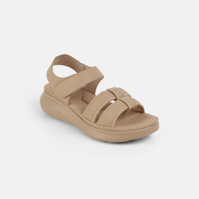 Mochi Women Beige-red Casual Sandals (SKU: 33-634-89-36)