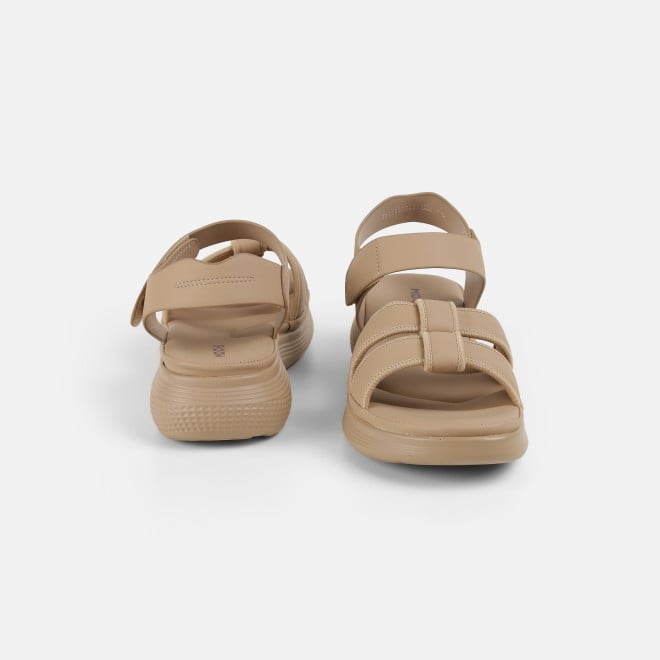 Mochi Women Beige-red Casual Sandals (SKU: 33-634-89-36)