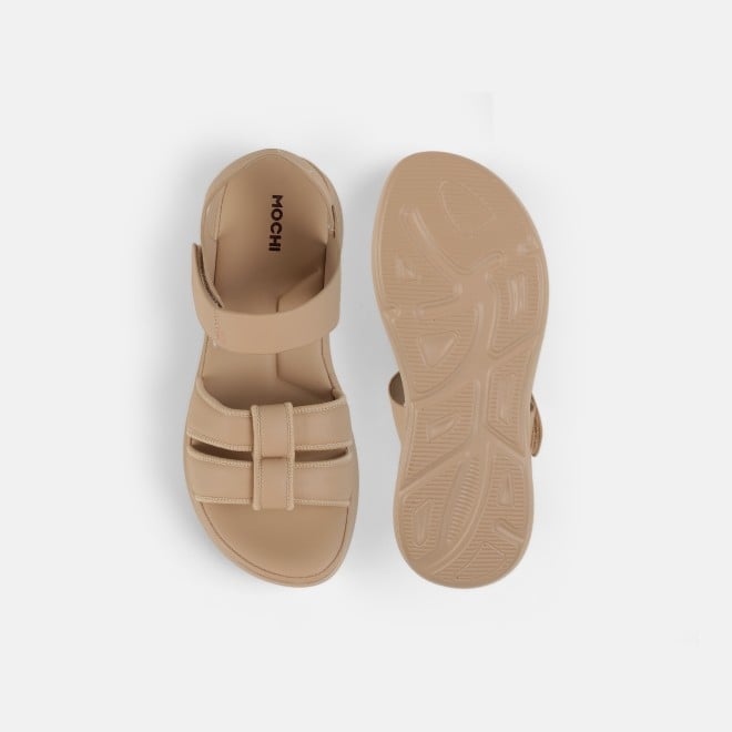 Mochi Women Beige-red Casual Sandals (SKU: 33-634-89-36)