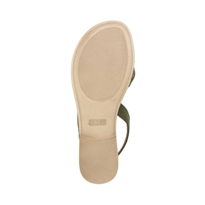 Mochi Women Green Casual Sandals (SKU: 33-635-21-36)