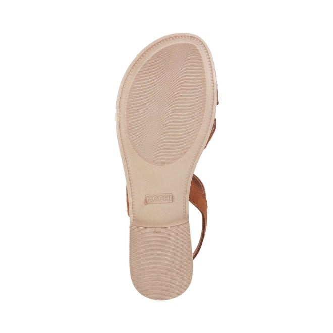 Mochi Women Tan Casual Sandals (SKU: 33-635-23-36)