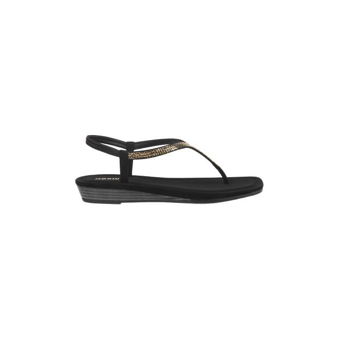 Mochi Women Black Casual Sandals (SKU: 33-643-11-36)