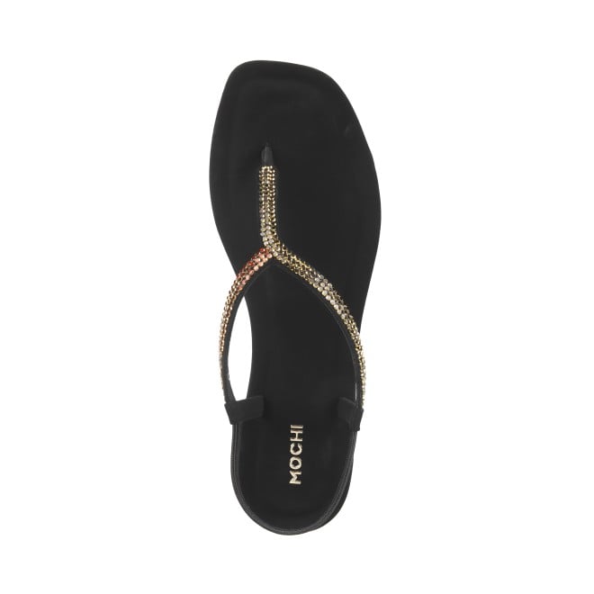 Mochi Women Black Casual Sandals (SKU: 33-643-11-36)