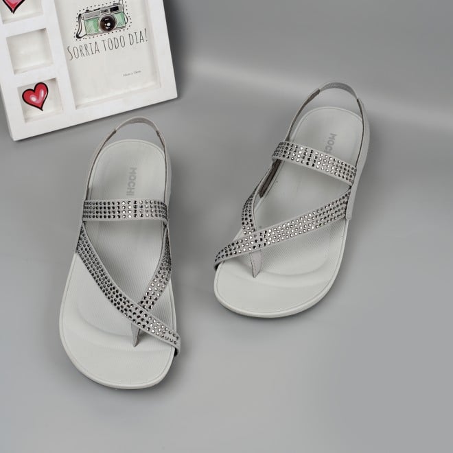 Mochi Women Light-grey Casual Sandals