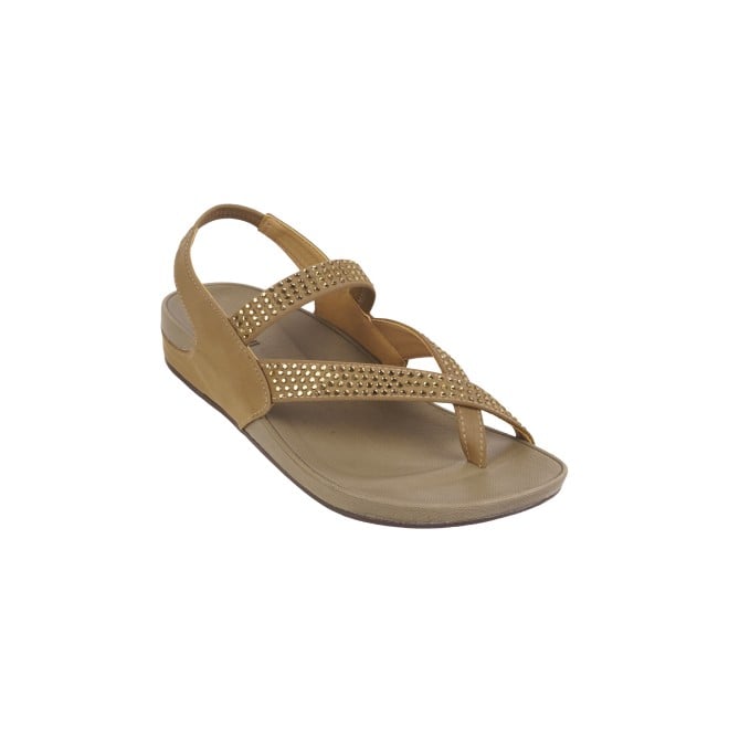 Mochi Women Beige Casual Sandals (SKU: 33-644-20-36)