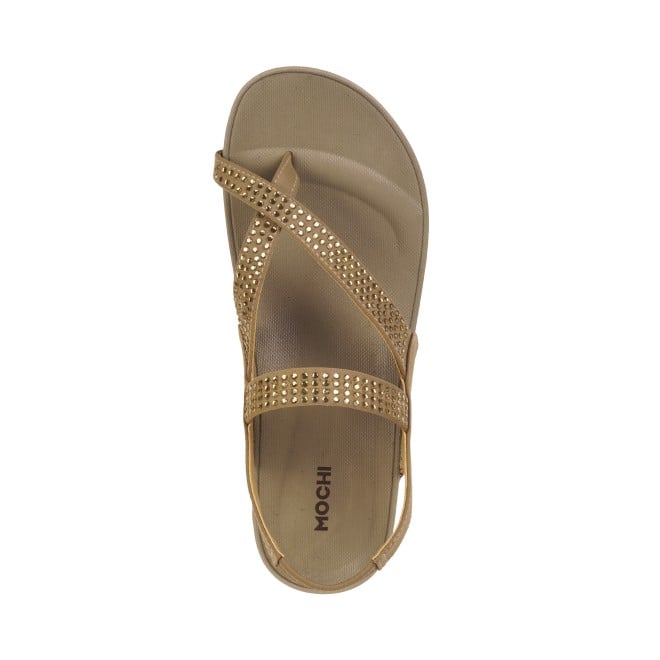 Mochi Women Beige Casual Sandals (SKU: 33-644-20-36)