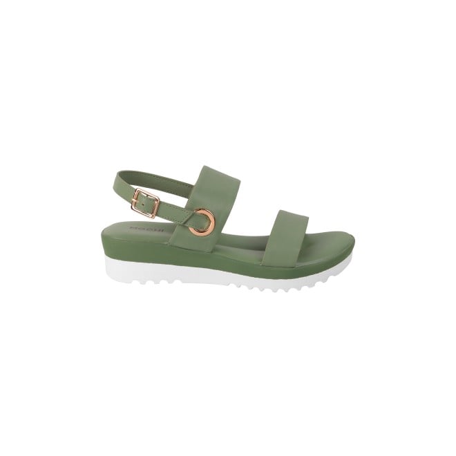 Mochi Women Green Casual Sandals (SKU: 33-647-21-40)