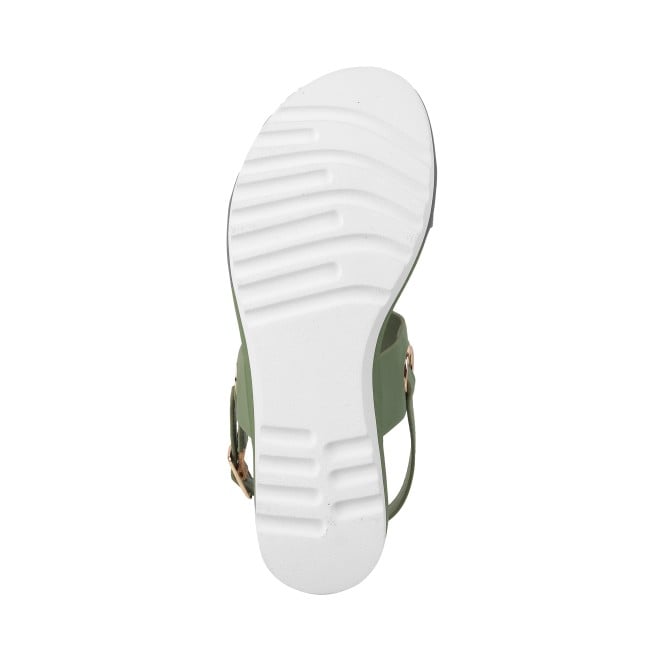 Mochi Women Green Casual Sandals (SKU: 33-647-21-40)