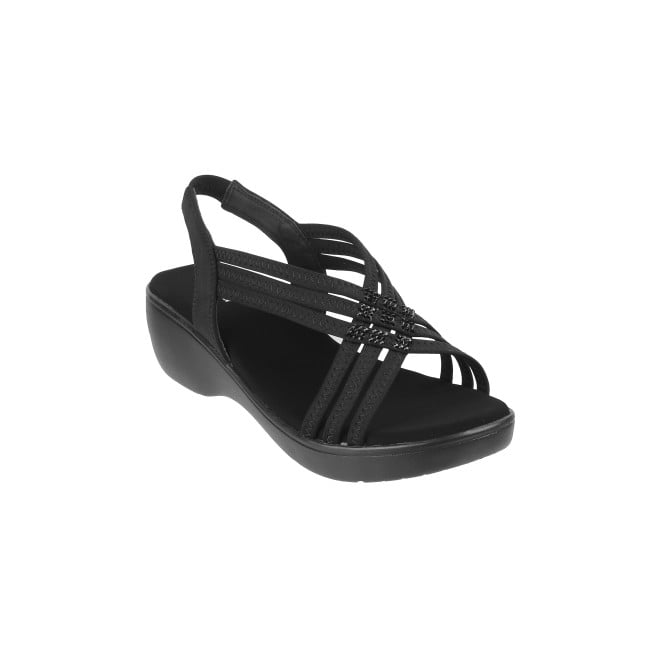 Mochi Women Black Casual Sandals (SKU: 33-676-11-36)