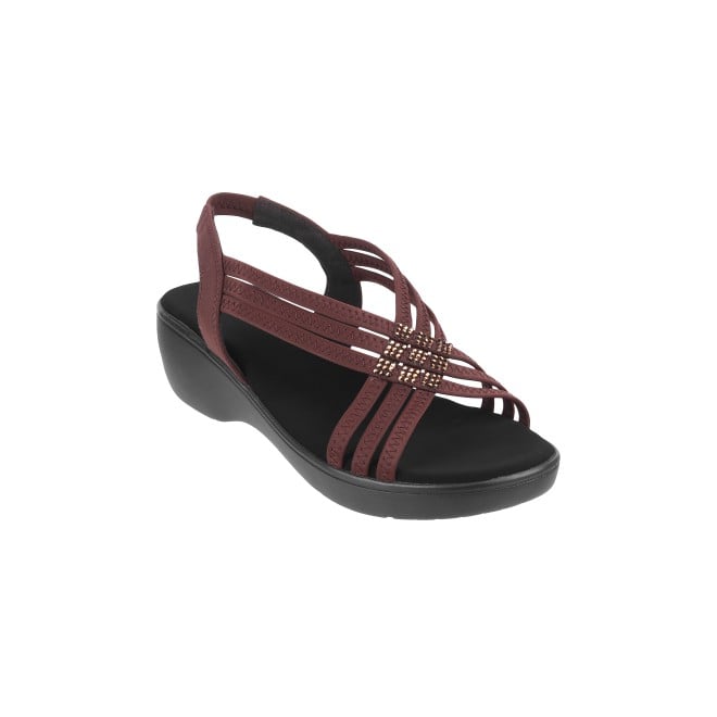 Mochi Women Brown Casual Sandals