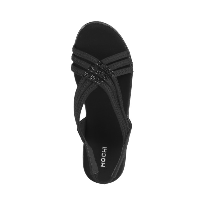 Mochi Women Black Casual Sandals (SKU: 33-676-11-36)