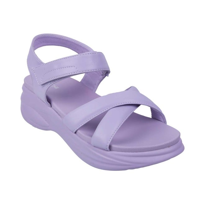 Mochi Women Purple Casual Sandals
