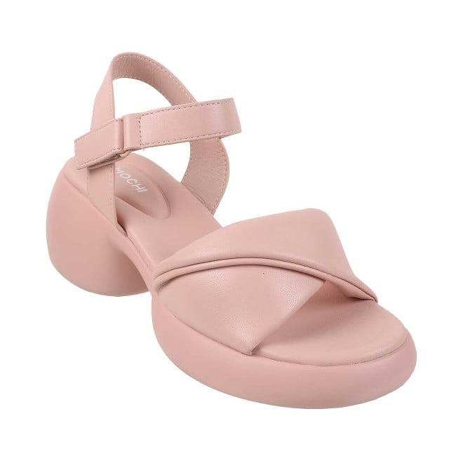 Mochi Women Peach Casual Sandals