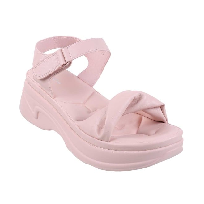 Mochi Women Pink Casual Sandals