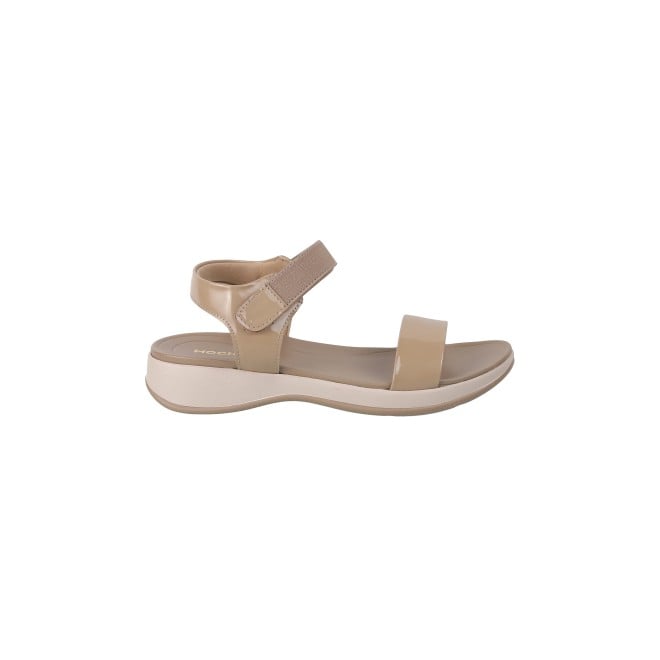 Mochi Women Beige Casual Sandals (SKU: 33-754-20-37)