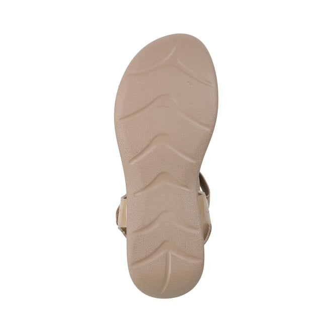 Mochi Women Beige Casual Sandals (SKU: 33-754-20-37)