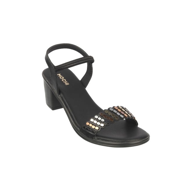 Mochi Women Black Casual Sandals