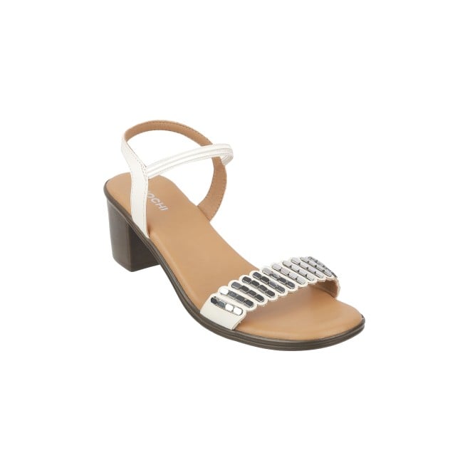 Mochi Women White Casual Sandals