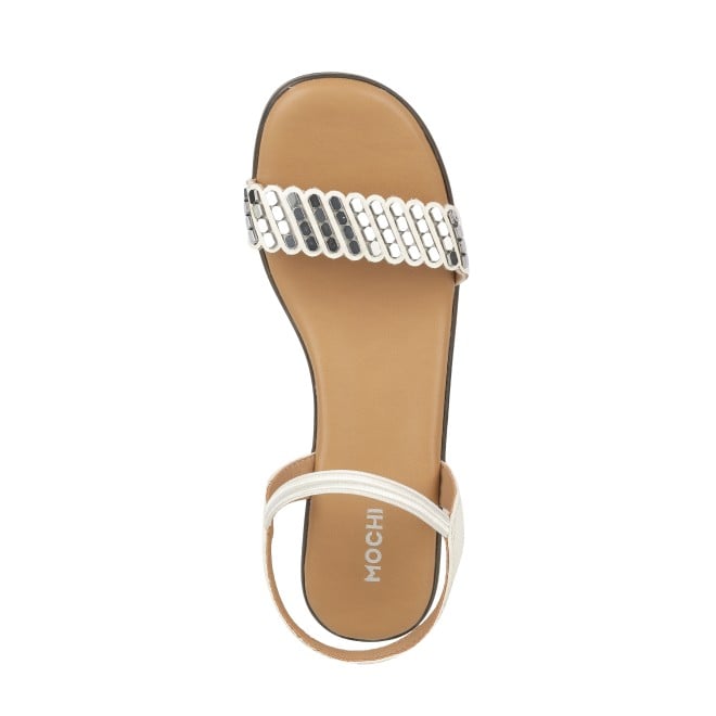 Mochi Women White Casual Sandals (SKU: 33-764-16-36)