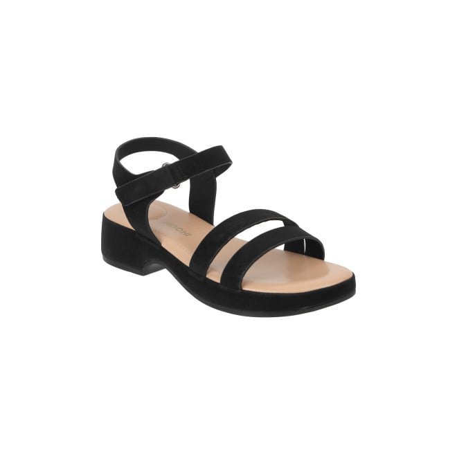 Mochi Women Black Casual Sandals (SKU: 33-790-11-36)