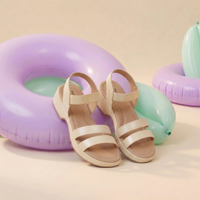 Mochi Women Yellow Casual Sandals