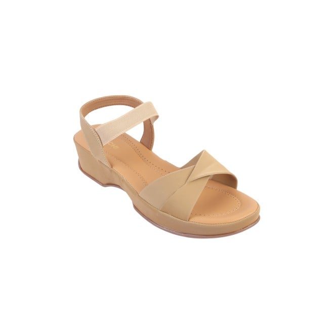 Mochi Women Beige Casual Sandals (SKU: 33-799-20-36)