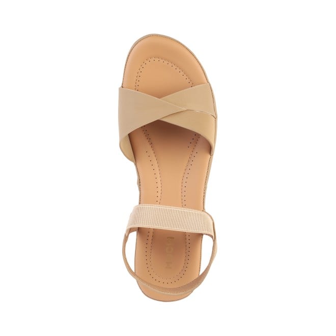 Mochi Women Beige Casual Sandals (SKU: 33-799-20-36)