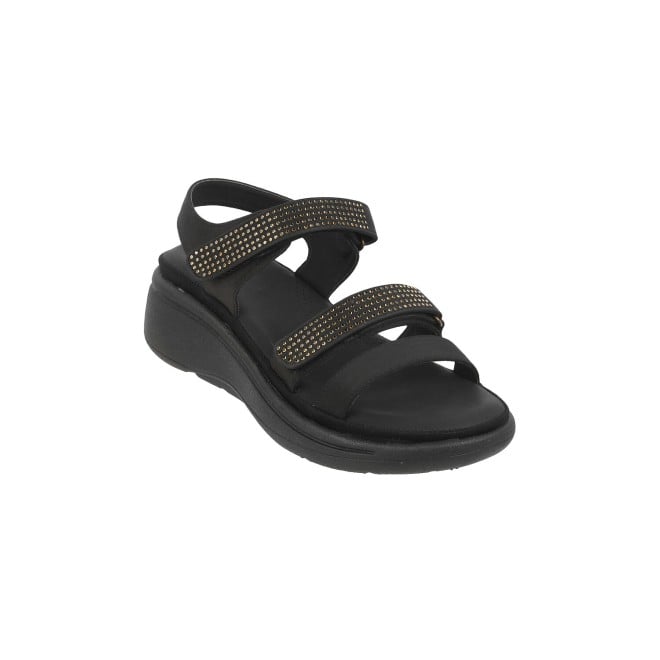 Mochi Women Black Casual Sandals (SKU: 33-809-11-36)