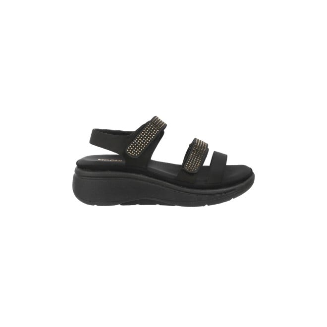 Mochi Women Black Casual Sandals (SKU: 33-809-11-36)