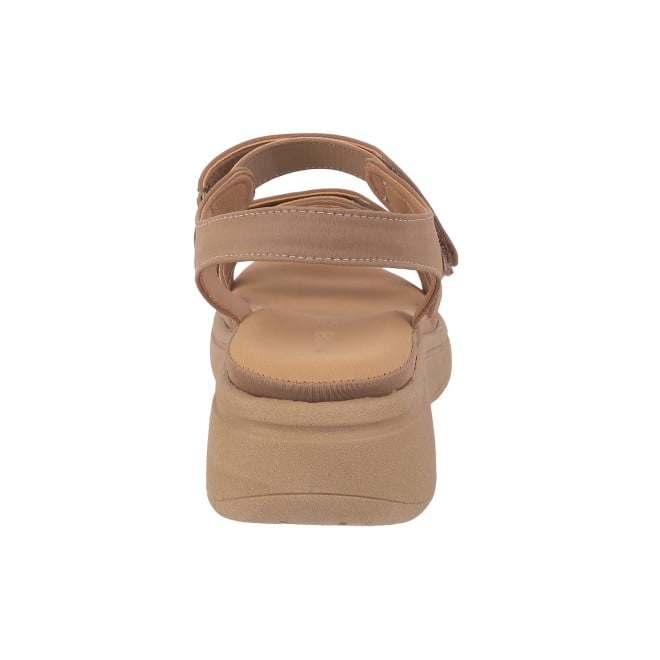 Mochi Women Beige Casual Sandals (SKU: 33-809-20-36)