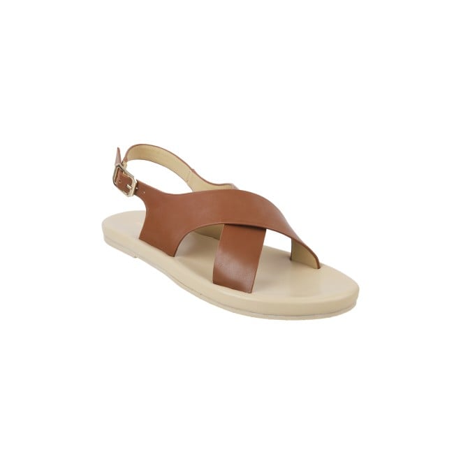 Mochi Women Tan Casual Sandals (SKU: 33-815-23-36)