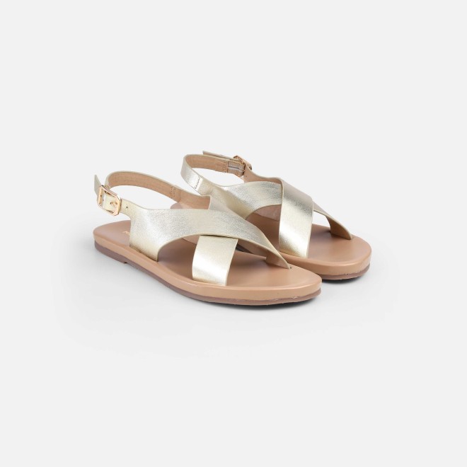 Mochi Women Gold Casual Sandals (SKU: 33-815-15-37)