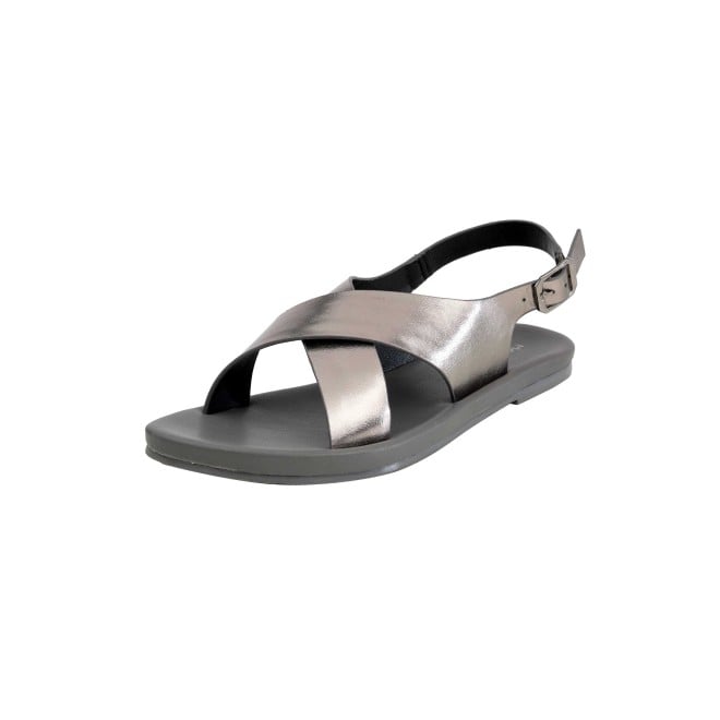 Mochi Women Gun-metal Casual Sandals (SKU: 33-815-29-41)