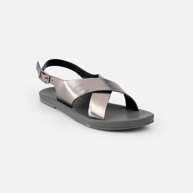 Mochi Women Gun-metal Casual Sandals (SKU: 33-815-29-41)