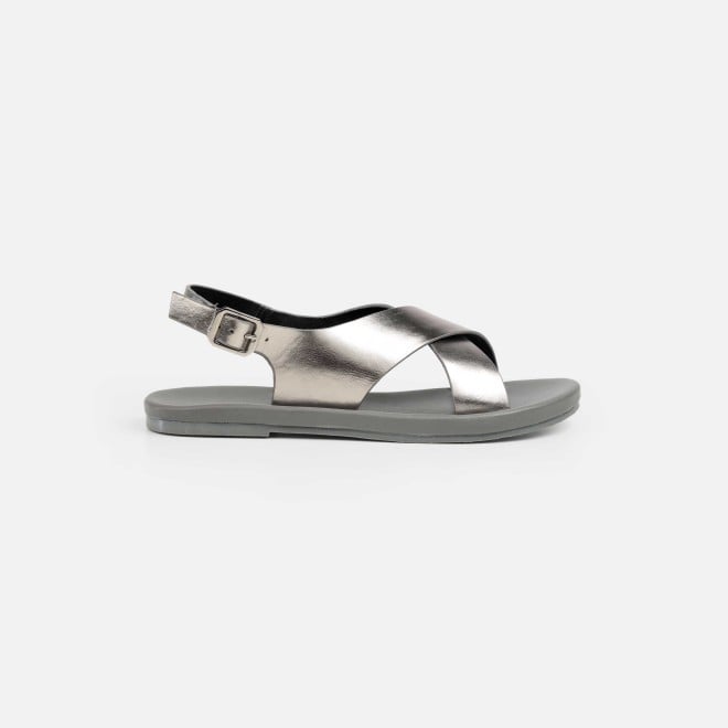 Mochi Women Gun-metal Casual Sandals (SKU: 33-815-29-41)