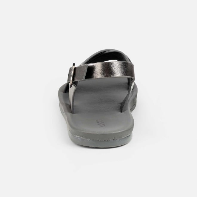 Mochi Women Gun-metal Casual Sandals (SKU: 33-815-29-41)