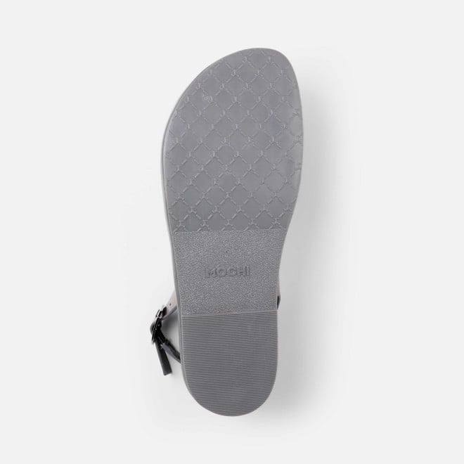 Mochi Women Gun-metal Casual Sandals (SKU: 33-815-29-41)