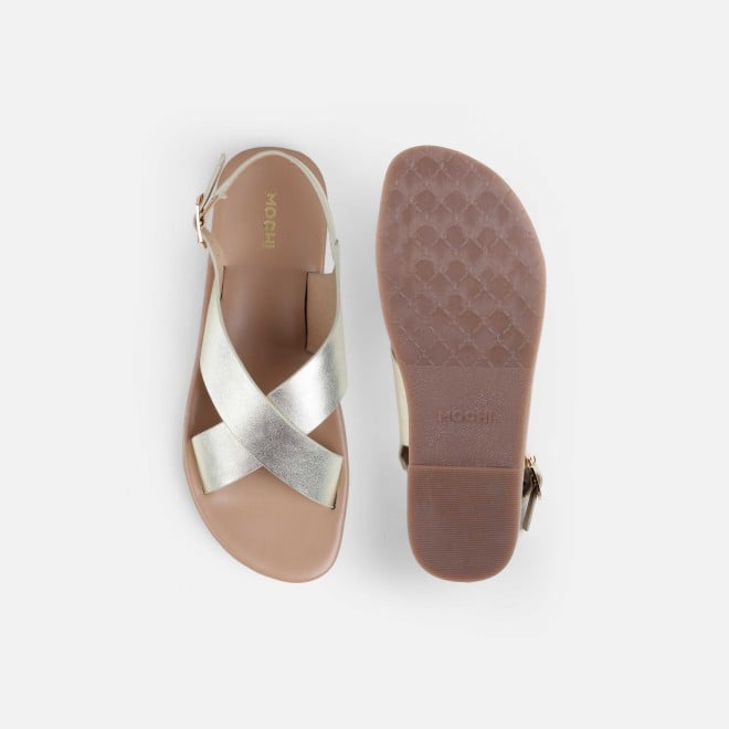 Mochi Women Gold Casual Sandals (SKU: 33-815-15-37)