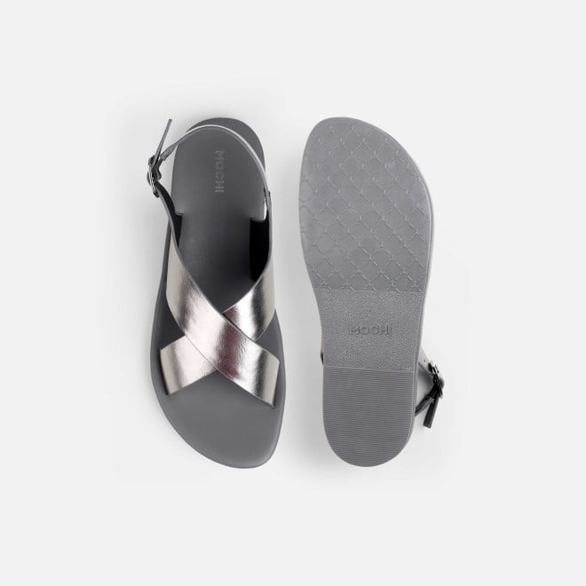Mochi Women Gun-metal Casual Sandals (SKU: 33-815-29-41)