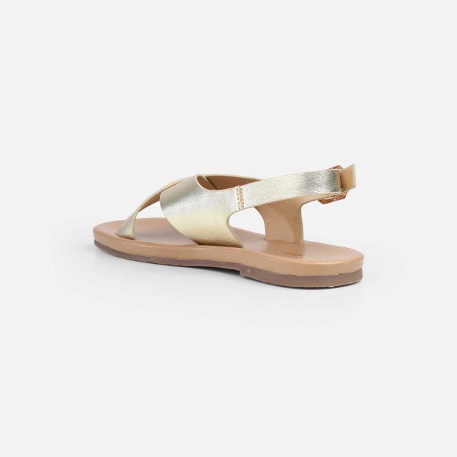 Mochi Women Gold Casual Sandals (SKU: 33-815-15-37)