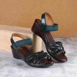 Women Green Casual Sandals