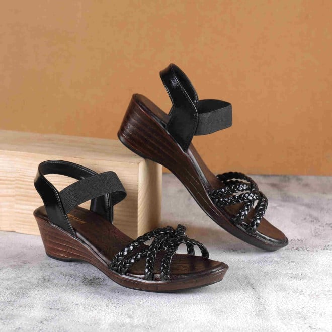 Mochi Women Black Casual Sandals (SKU: 33-828-11-36)