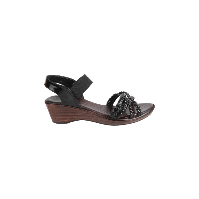 Mochi Women Black Casual Sandals (SKU: 33-828-11-36)