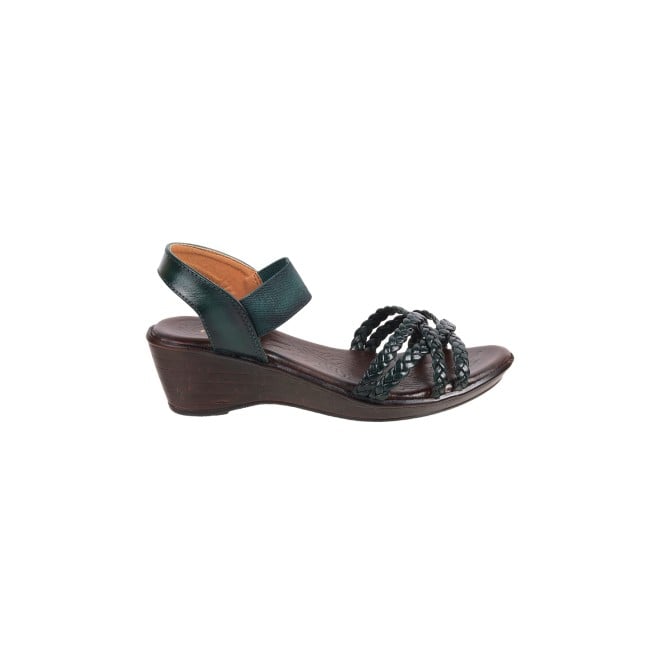 Mochi Women Green Casual Sandals (SKU: 33-828-21-36)