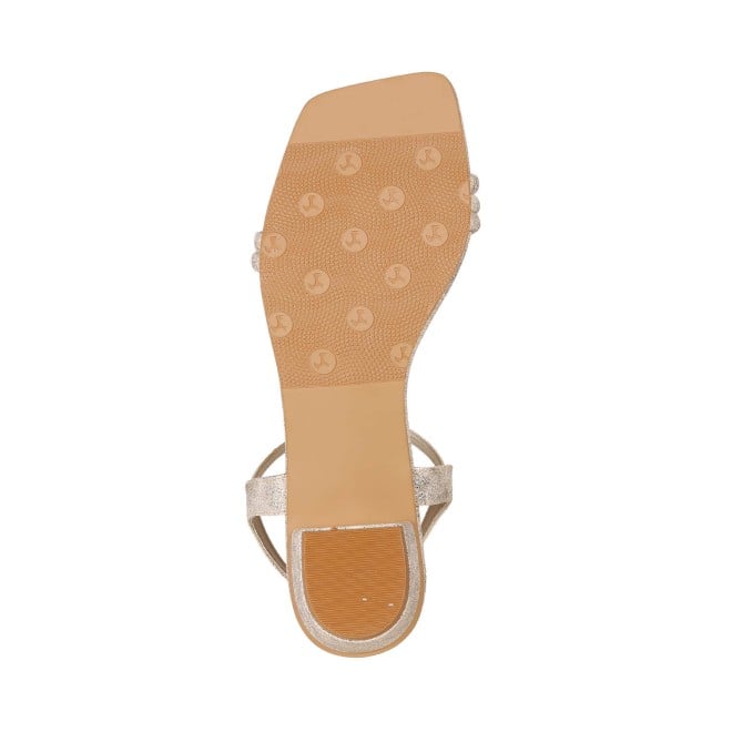 Mochi Women Gold Casual Sandals (SKU: 33-830-15-36)