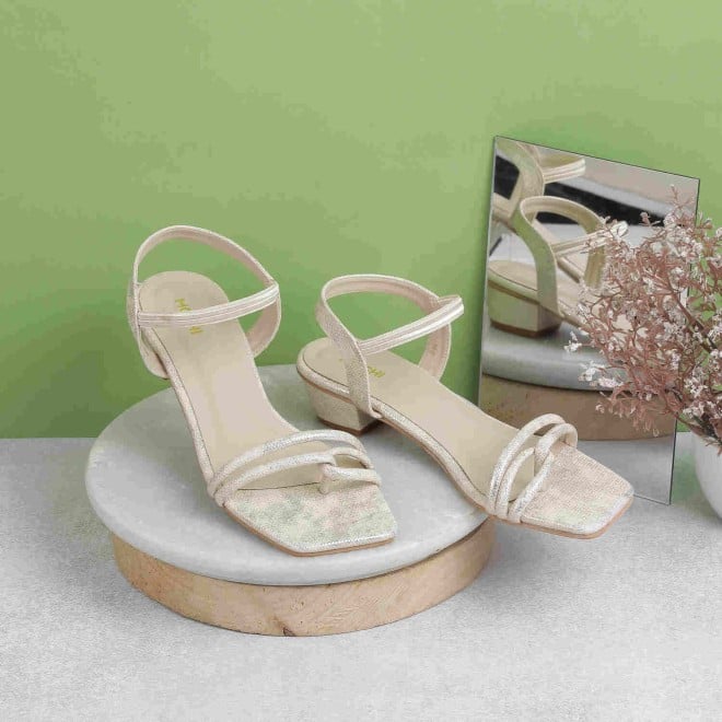 Mochi Women Gold Casual Sandals (SKU: 33-830-15-37)