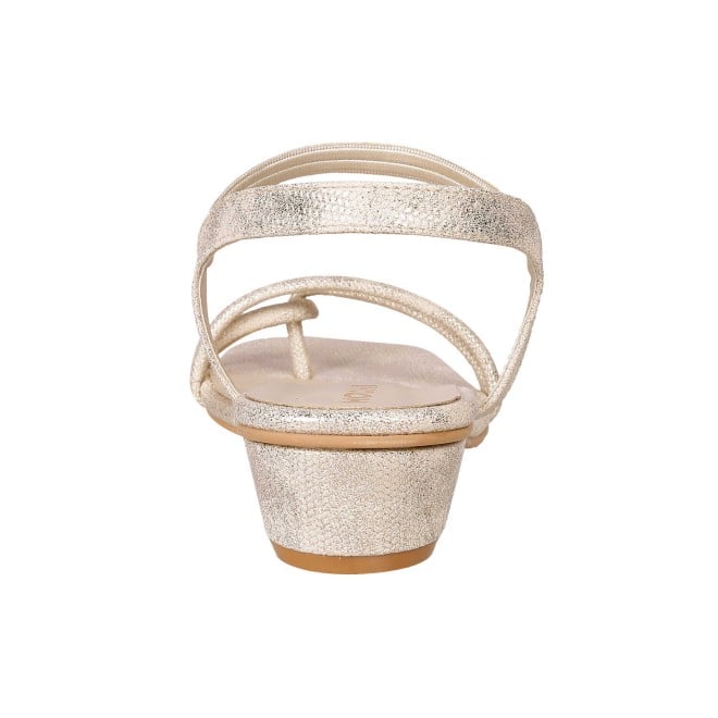 Mochi Women Gold Casual Sandals (SKU: 33-830-15-37)
